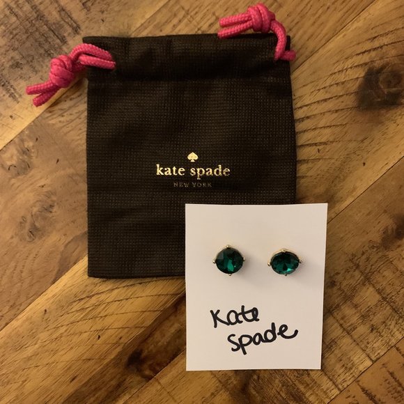 Emerald Stud Earrings - Kate Spade